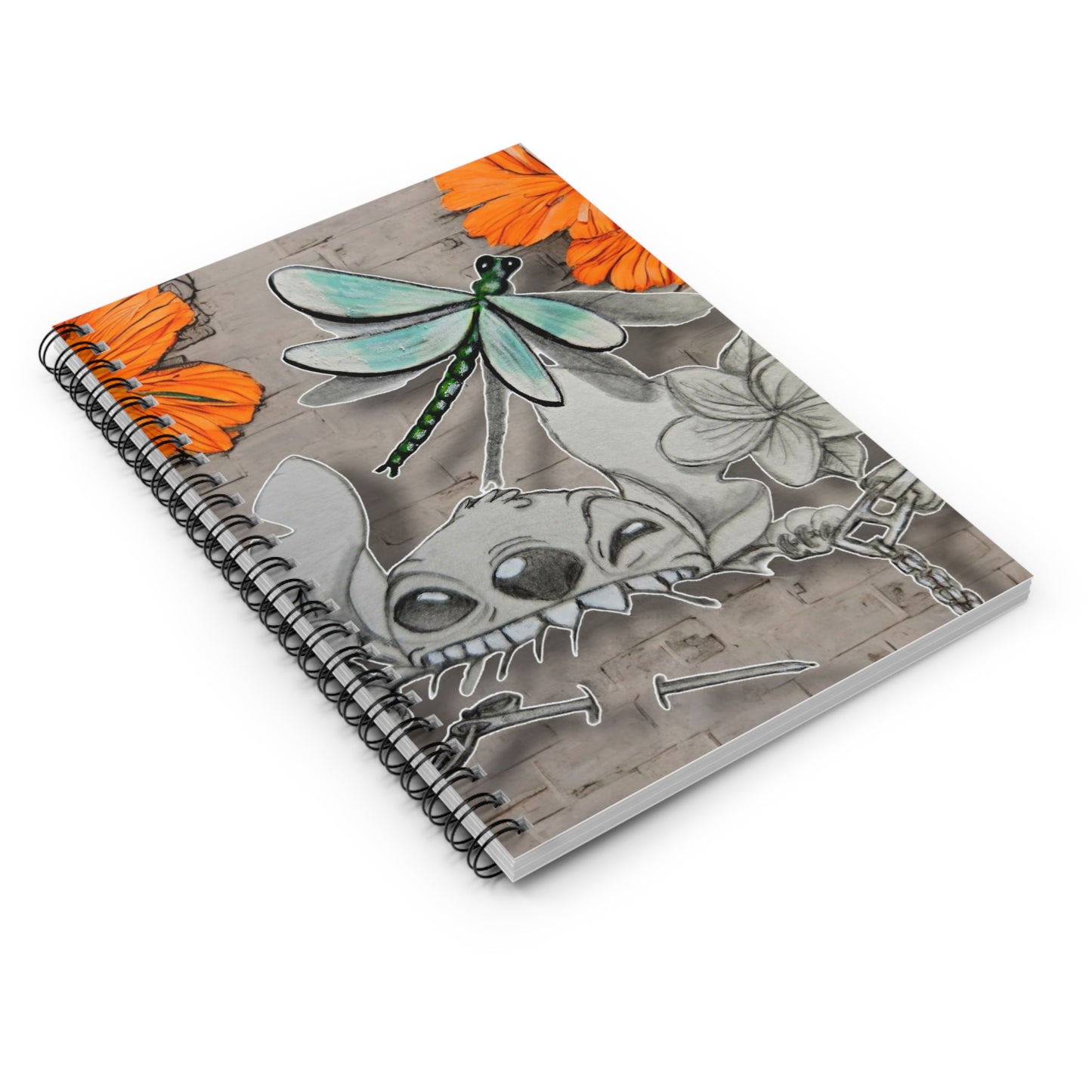 Dragonfly experiment Spiral Notebook - Ruled Line