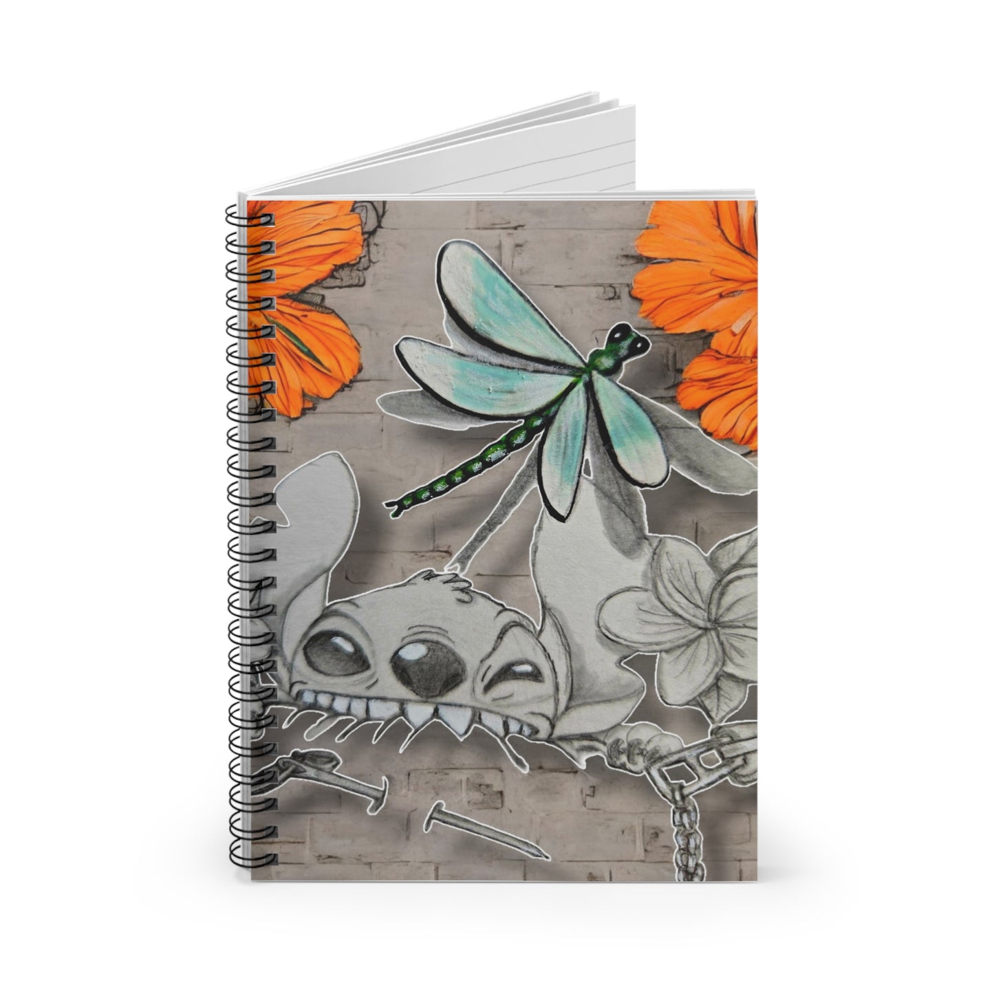 Dragonfly experiment Spiral Notebook - Ruled Line