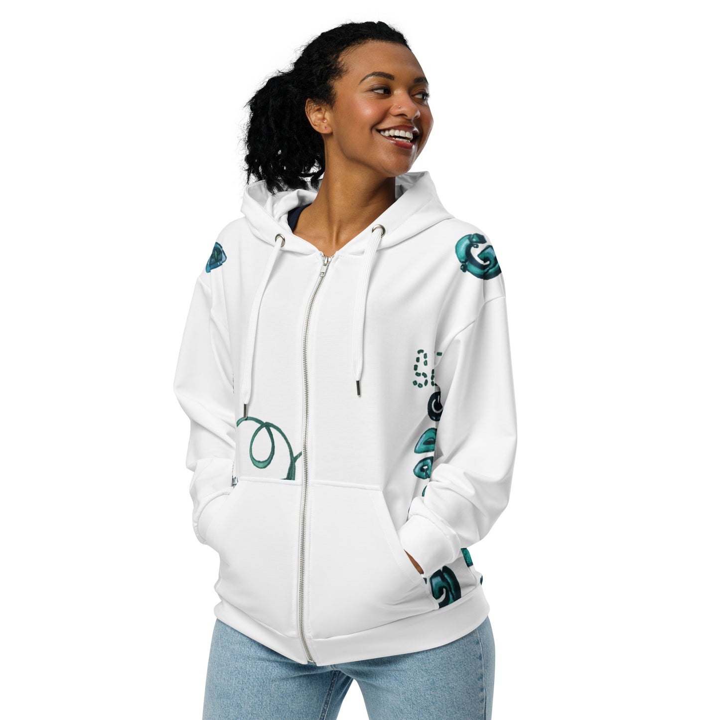 Sew gamer Unisex zip hoodie