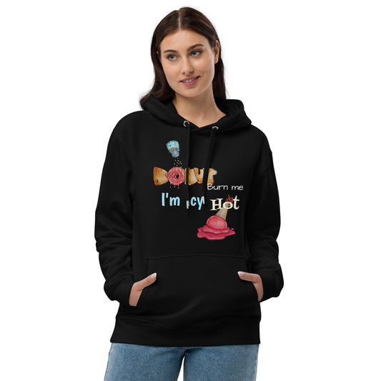 DONUT burn me Premium eco hoodie