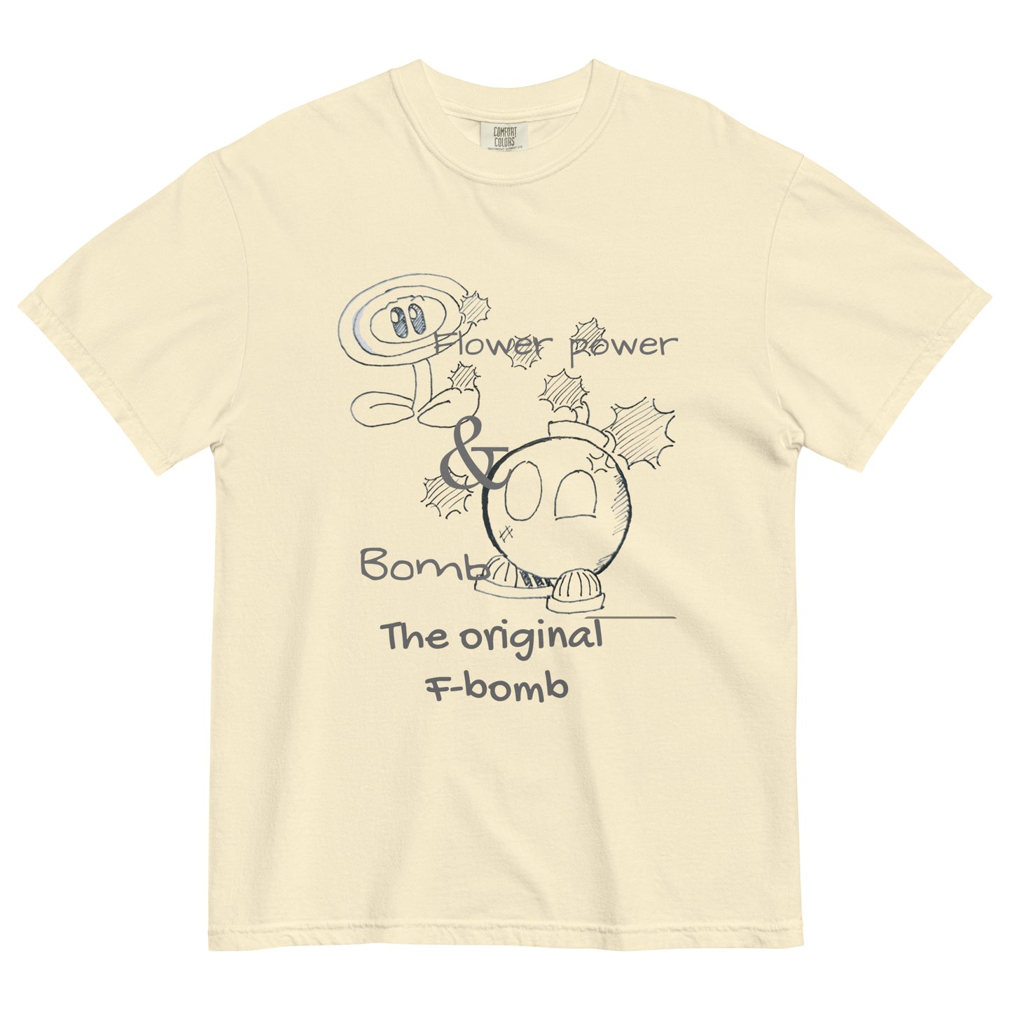 F-bomb Unisex garment-dyed heavyweight t-shirt