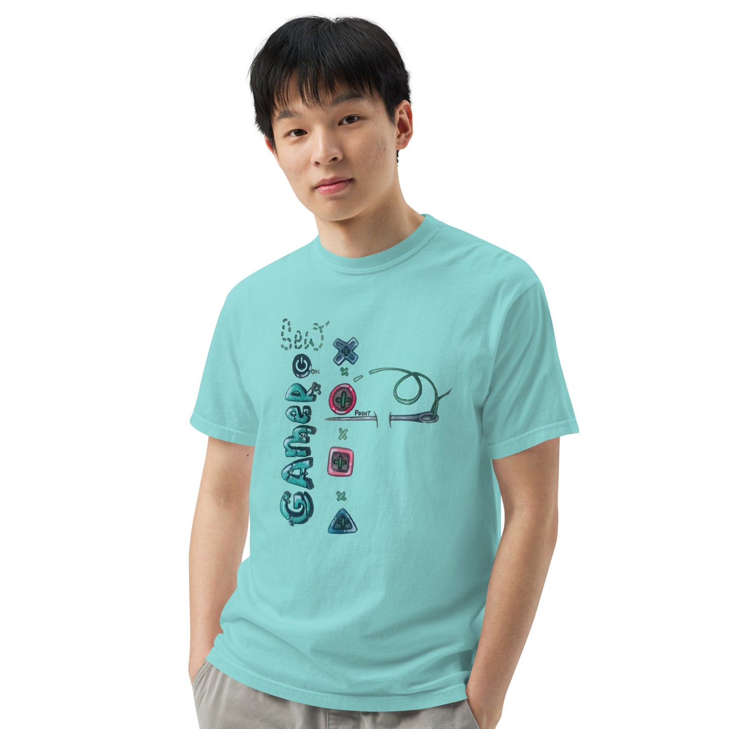 Sew gamer Unisex garment-dyed heavyweight t-shirt